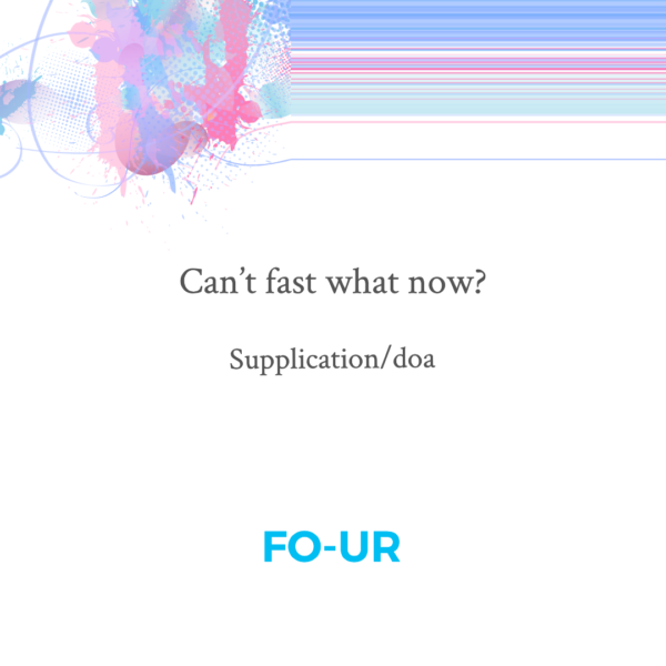 FO-UR | Cant fast what now? FO-UR | Cant fast what now?
